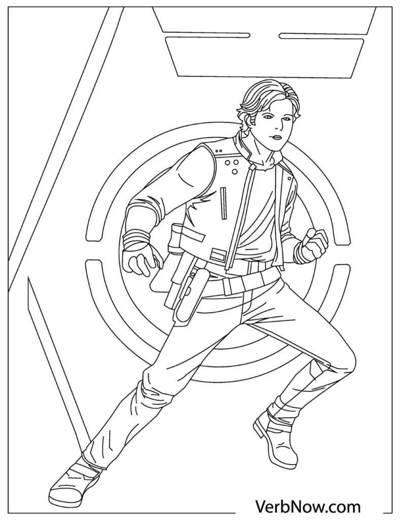 Çocuklar İçin Poe Dameron Boyama Sayfaları 