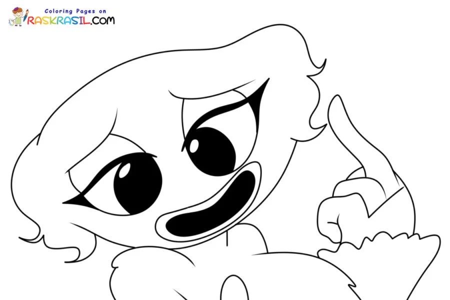 Çocuklar İçin Poppy Playtime Boyama Sayfaları 