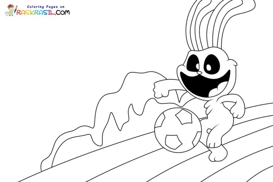 Çocuklar İçin Poppy Playtime Boyama Sayfaları 