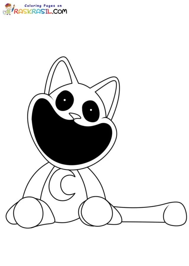 Çocuklar İçin Poppy Playtime Boyama Sayfaları 