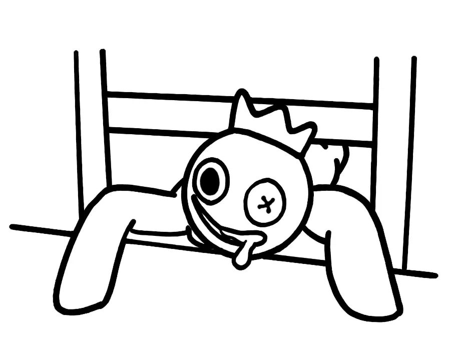Çocuklar İçin Rainbow Friends Boyama Sayfaları 
