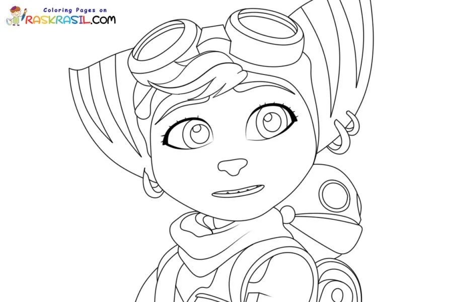 Çocuklar İçin Ratchet And Clank Boyama Sayfaları 