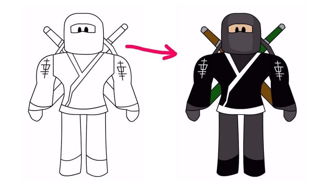Çocuklar İçin Roblox Boyama Sayfaları 