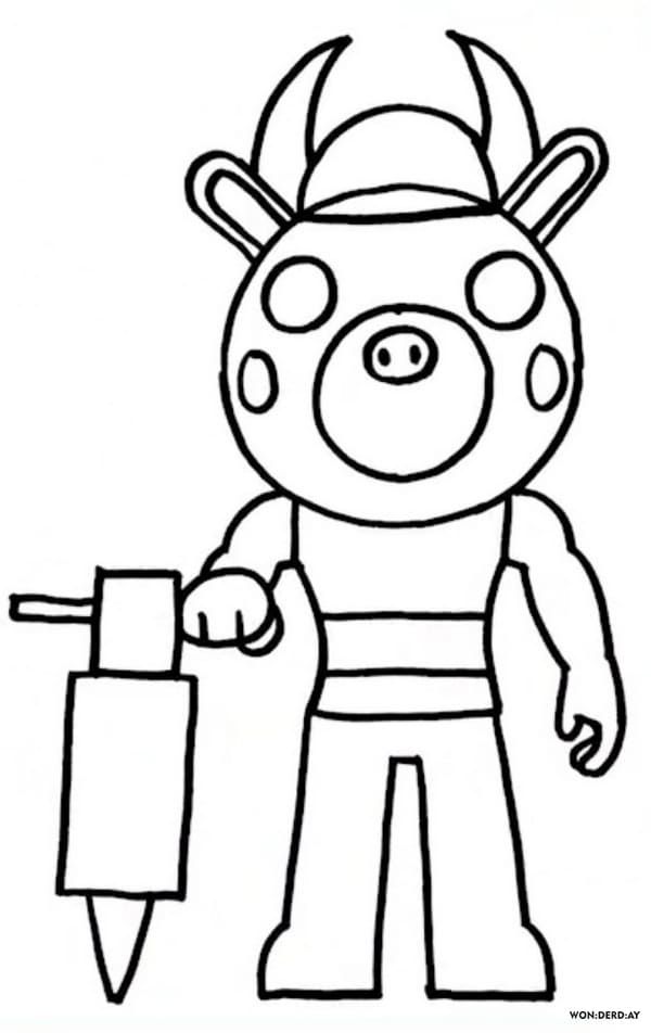 Çocuklar İçin Roblox Boyama Sayfaları 