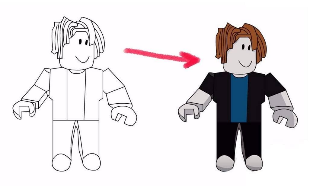 Çocuklar İçin Roblox Boyama Sayfaları 