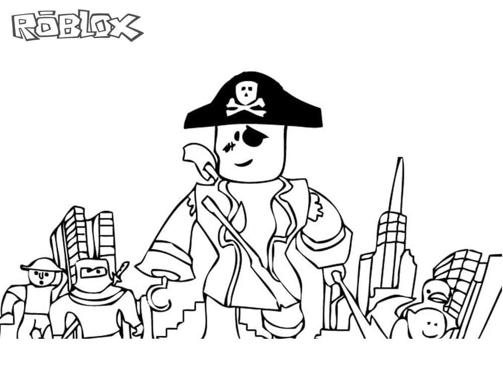 Çocuklar İçin Roblox Boyama Sayfaları 