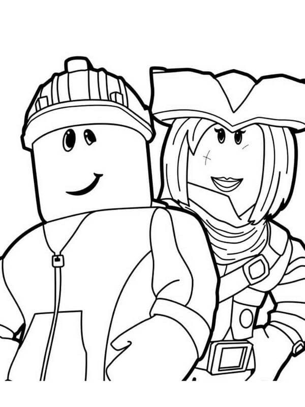 Çocuklar İçin Roblox Boyama Sayfaları 