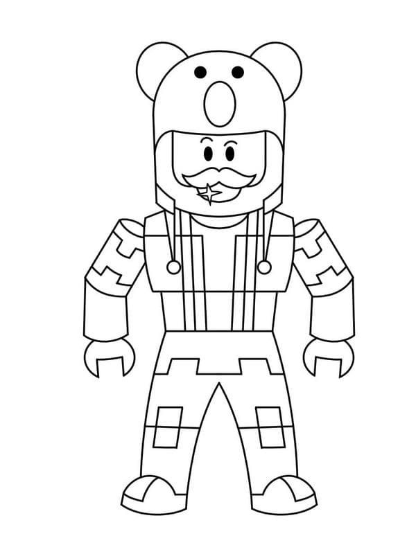 Çocuklar İçin Roblox Boyama Sayfaları 