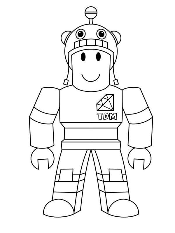 Çocuklar İçin Roblox Boyama Sayfaları 