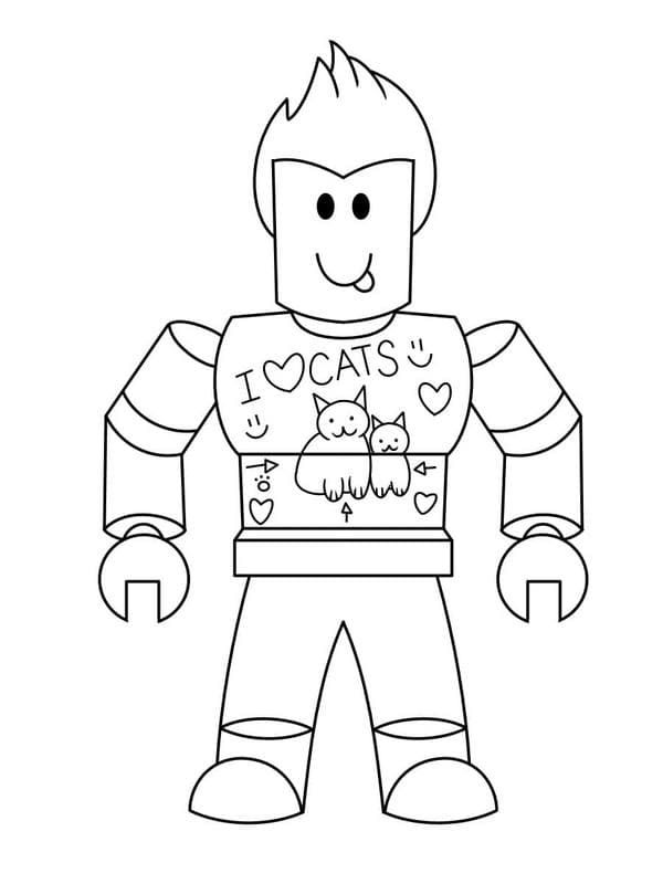 Çocuklar İçin Roblox Boyama Sayfaları 