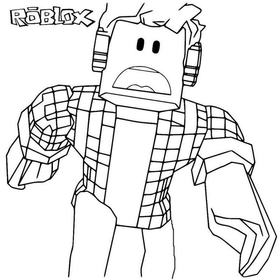 Çocuklar İçin Roblox Boyama Sayfaları 