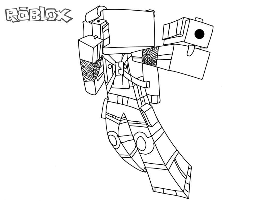 Çocuklar İçin Roblox Boyama Sayfaları 