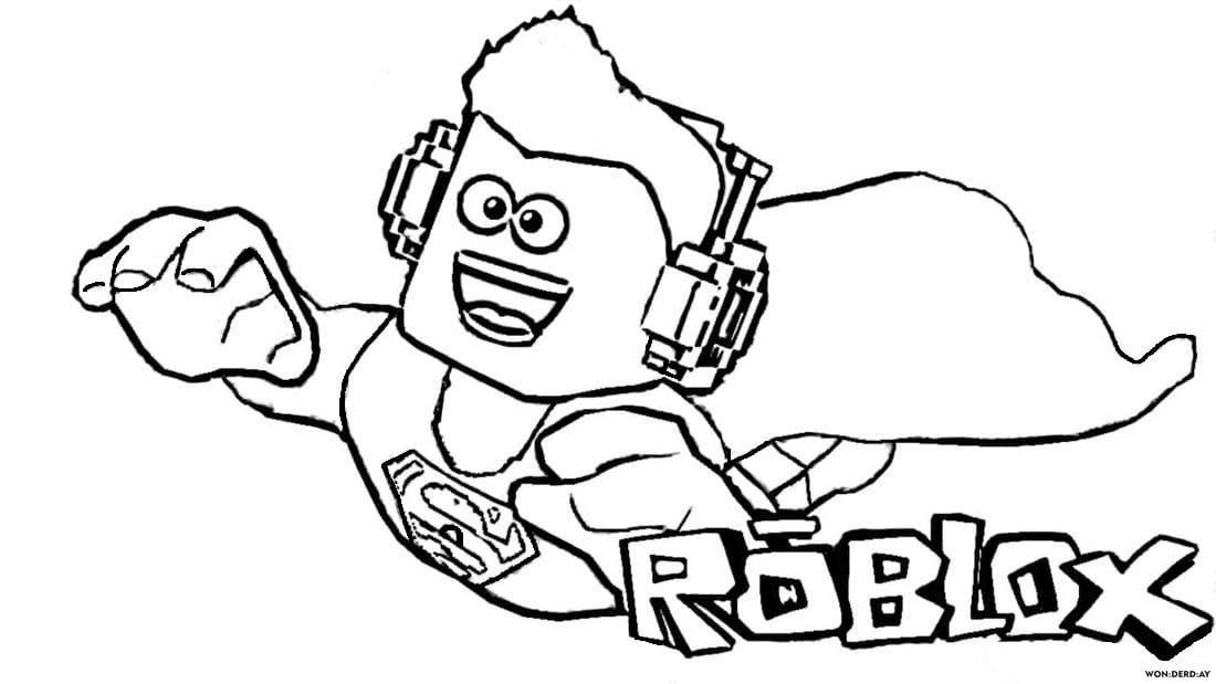 Çocuklar İçin Roblox Boyama Sayfaları 