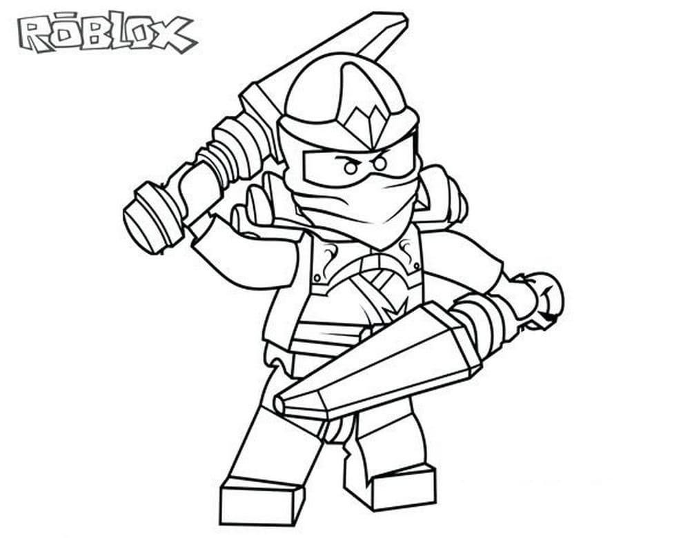 Çocuklar İçin Roblox Boyama Sayfaları 