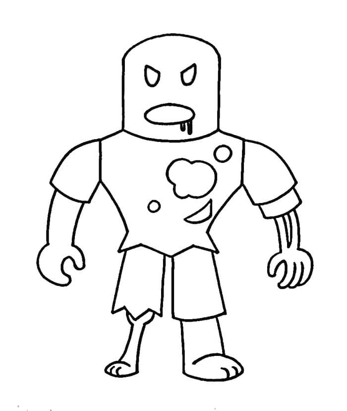 Çocuklar İçin Roblox Boyama Sayfaları 