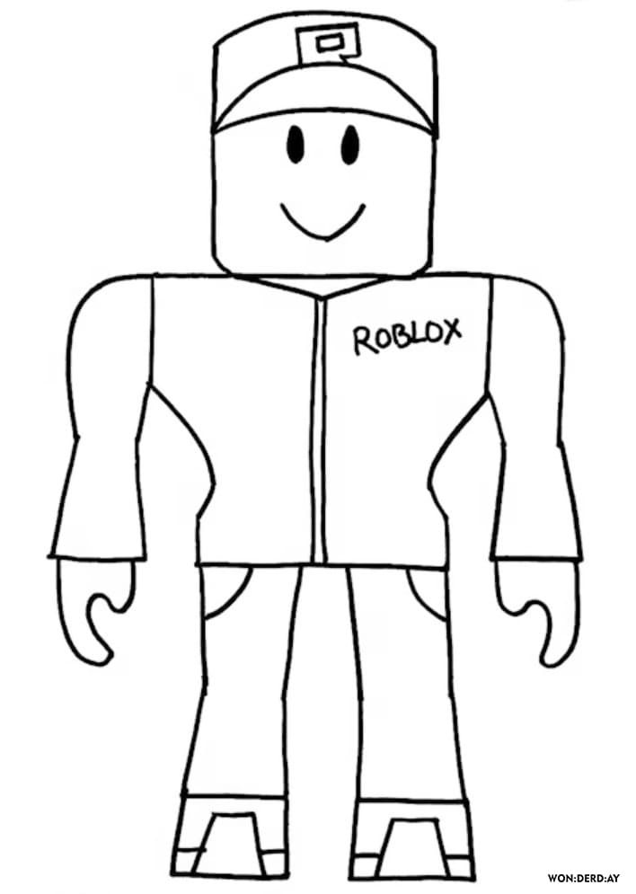 Çocuklar İçin Roblox Boyama Sayfaları 