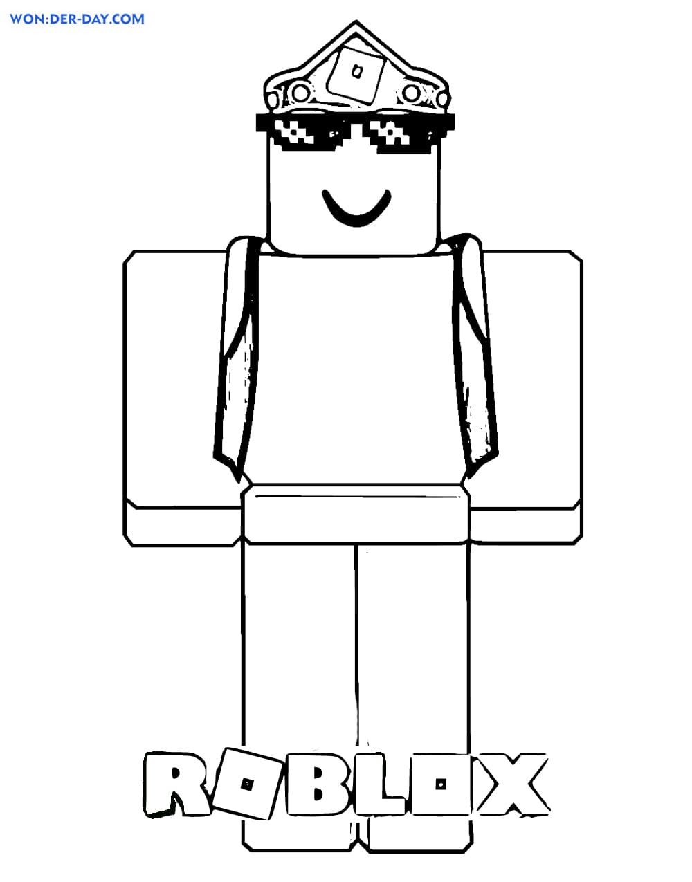 Çocuklar İçin Roblox Boyama Sayfaları 