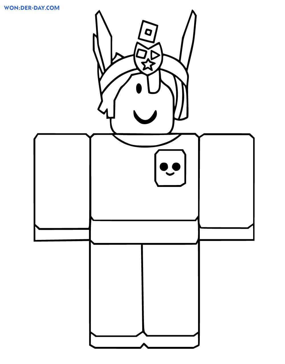 Çocuklar İçin Roblox Boyama Sayfaları 