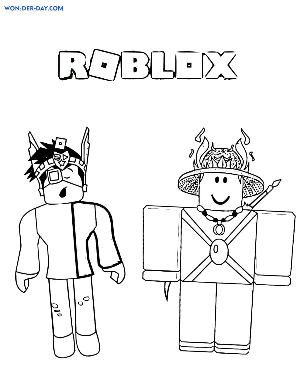 Çocuklar İçin Roblox Boyama Sayfaları 