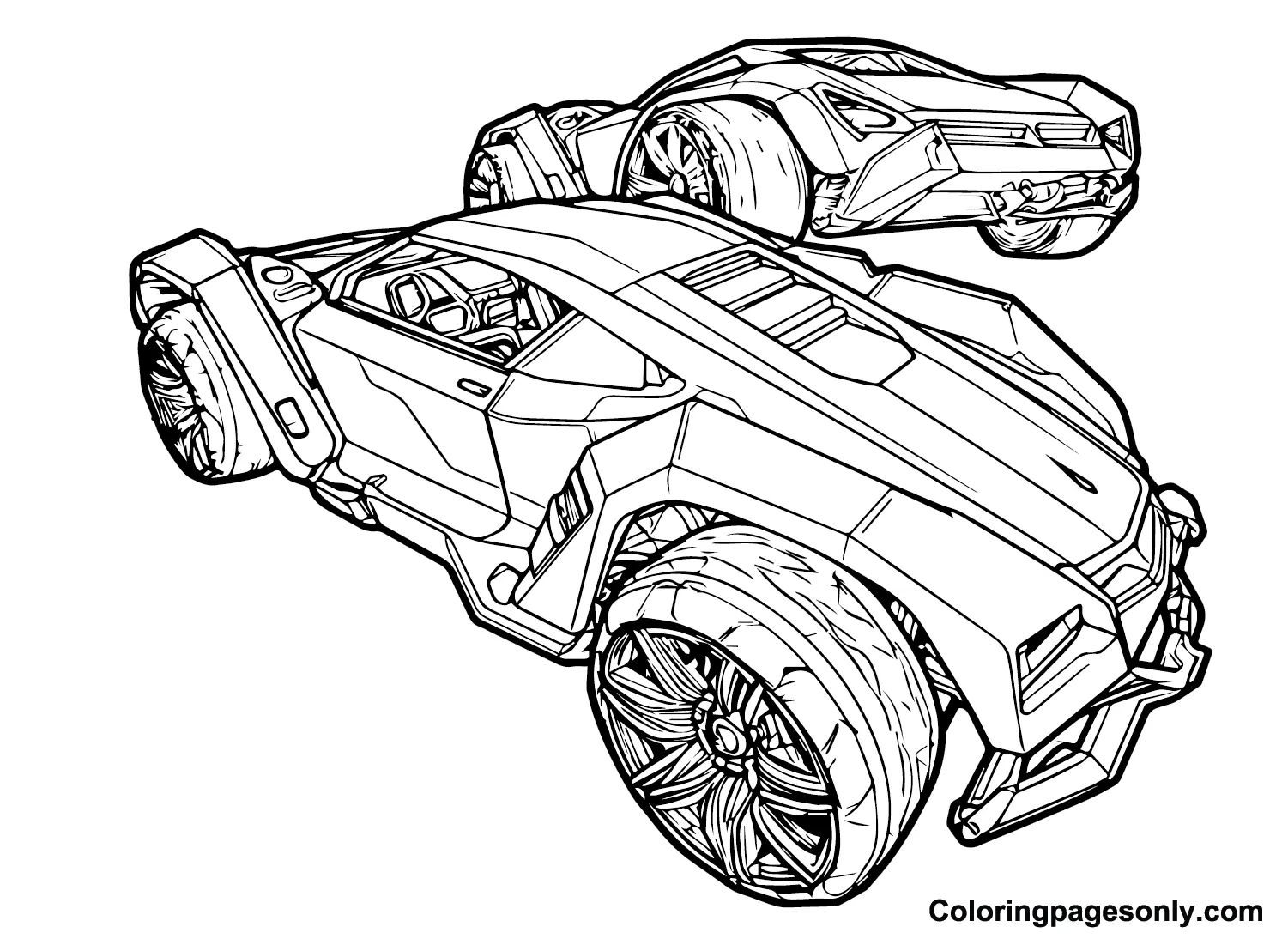Çocuklar İçin Rocket League Boyama Sayfaları 