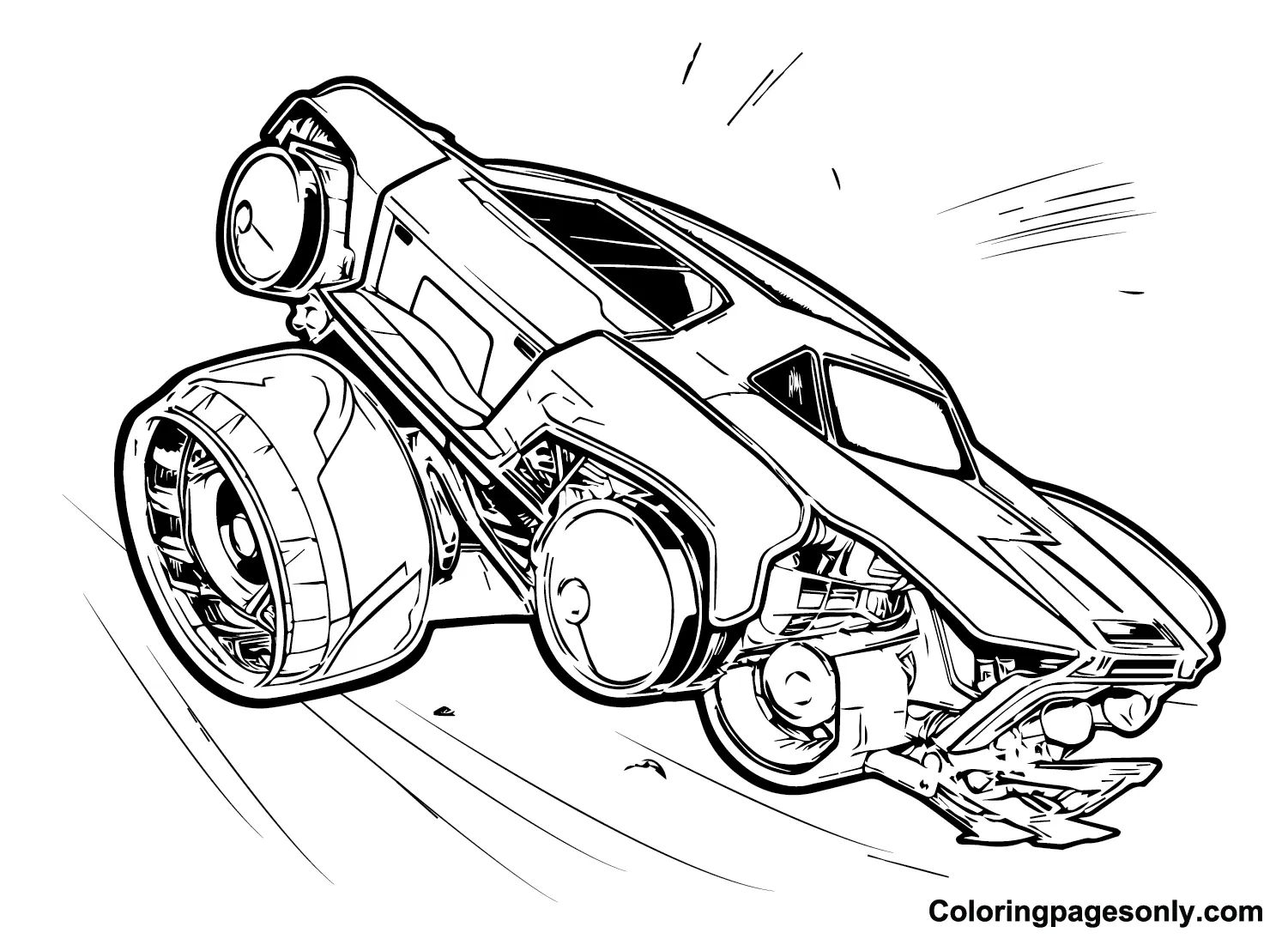Çocuklar İçin Rocket League Boyama Sayfaları 