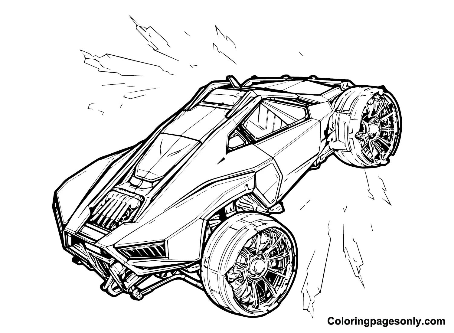 Çocuklar İçin Rocket League Boyama Sayfaları 