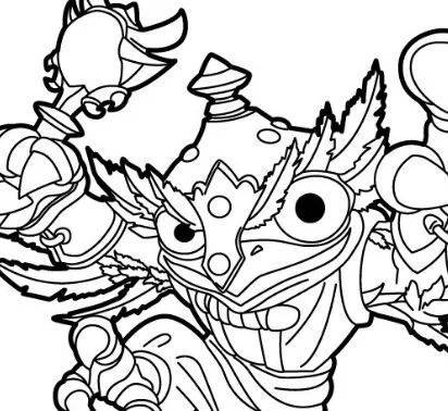 Çocuklar İçin Skylanders Boyama Sayfaları 