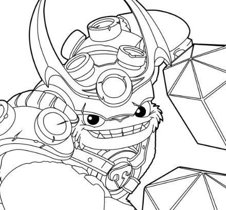 Çocuklar İçin Skylanders Boyama Sayfaları 