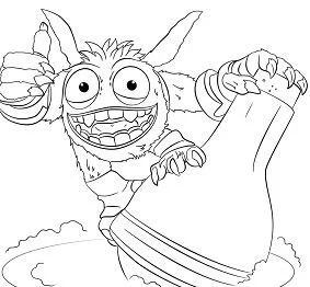 Çocuklar İçin Skylanders Boyama Sayfaları 