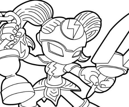 Çocuklar İçin Skylanders Boyama Sayfaları 