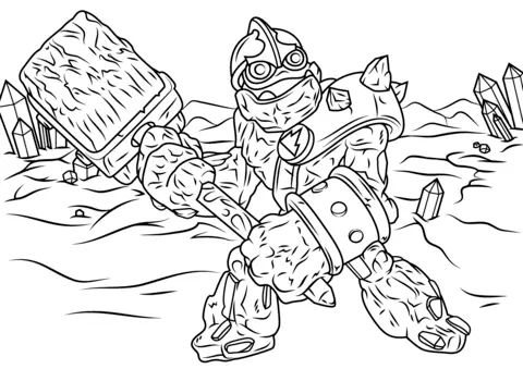 Çocuklar İçin Skylanders Boyama Sayfaları 