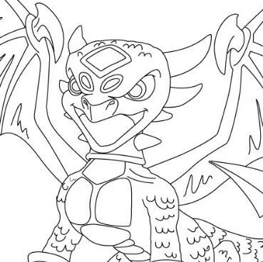 Çocuklar İçin Skylanders Boyama Sayfaları 