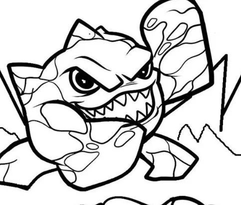 Çocuklar İçin Skylanders Boyama Sayfaları 