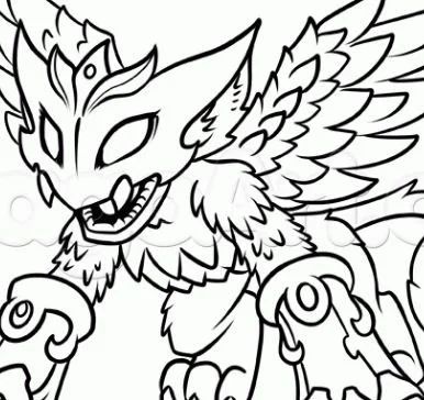 Çocuklar İçin Skylanders Boyama Sayfaları 