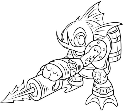 Çocuklar İçin Skylanders Boyama Sayfaları 