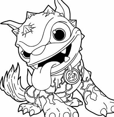 Çocuklar İçin Skylanders Boyama Sayfaları 