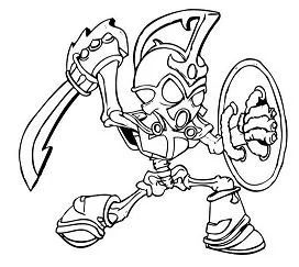 Çocuklar İçin Skylanders Boyama Sayfaları 