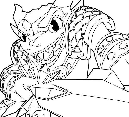 Çocuklar İçin Skylanders Boyama Sayfaları 