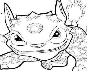 Çocuklar İçin Skylanders Boyama Sayfaları 