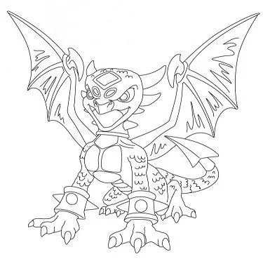 Çocuklar İçin Skylanders Boyama Sayfaları 