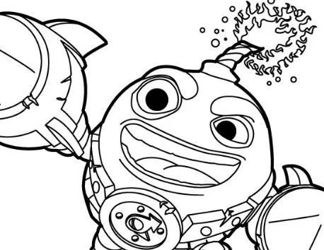 Çocuklar İçin Skylanders Boyama Sayfaları 