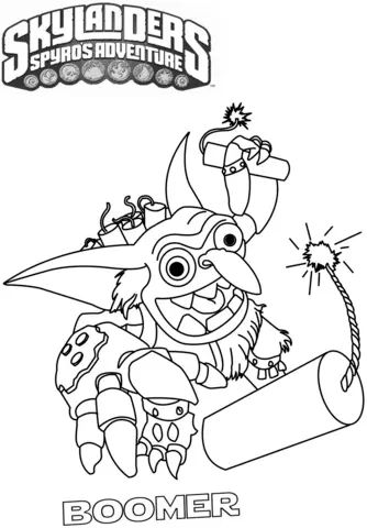Çocuklar İçin Skylanders Boyama Sayfaları 