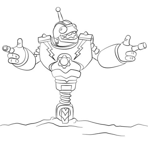 Çocuklar İçin Skylanders Boyama Sayfaları 