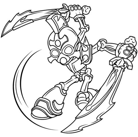 Çocuklar İçin Skylanders Boyama Sayfaları 
