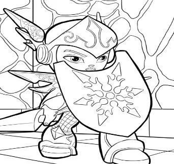 Çocuklar İçin Skylanders Boyama Sayfaları 