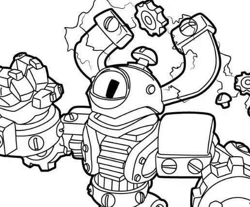 Çocuklar İçin Skylanders Boyama Sayfaları 