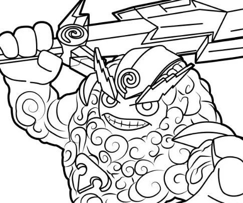 Çocuklar İçin Skylanders Boyama Sayfaları 
