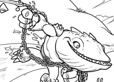 Çocuklar İçin Skylanders Boyama Sayfaları 