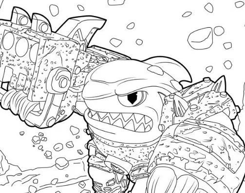 Çocuklar İçin Skylanders Boyama Sayfaları 