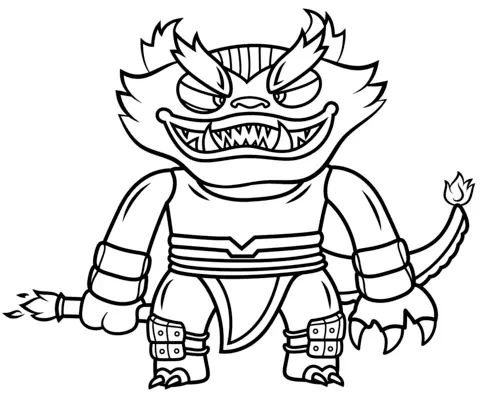 Çocuklar İçin Skylanders Boyama Sayfaları 